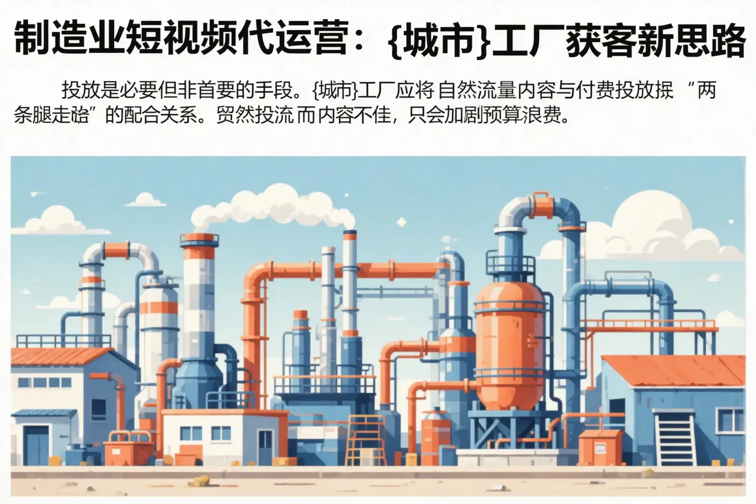 制造业短视频代运营:延安工厂获客新思路