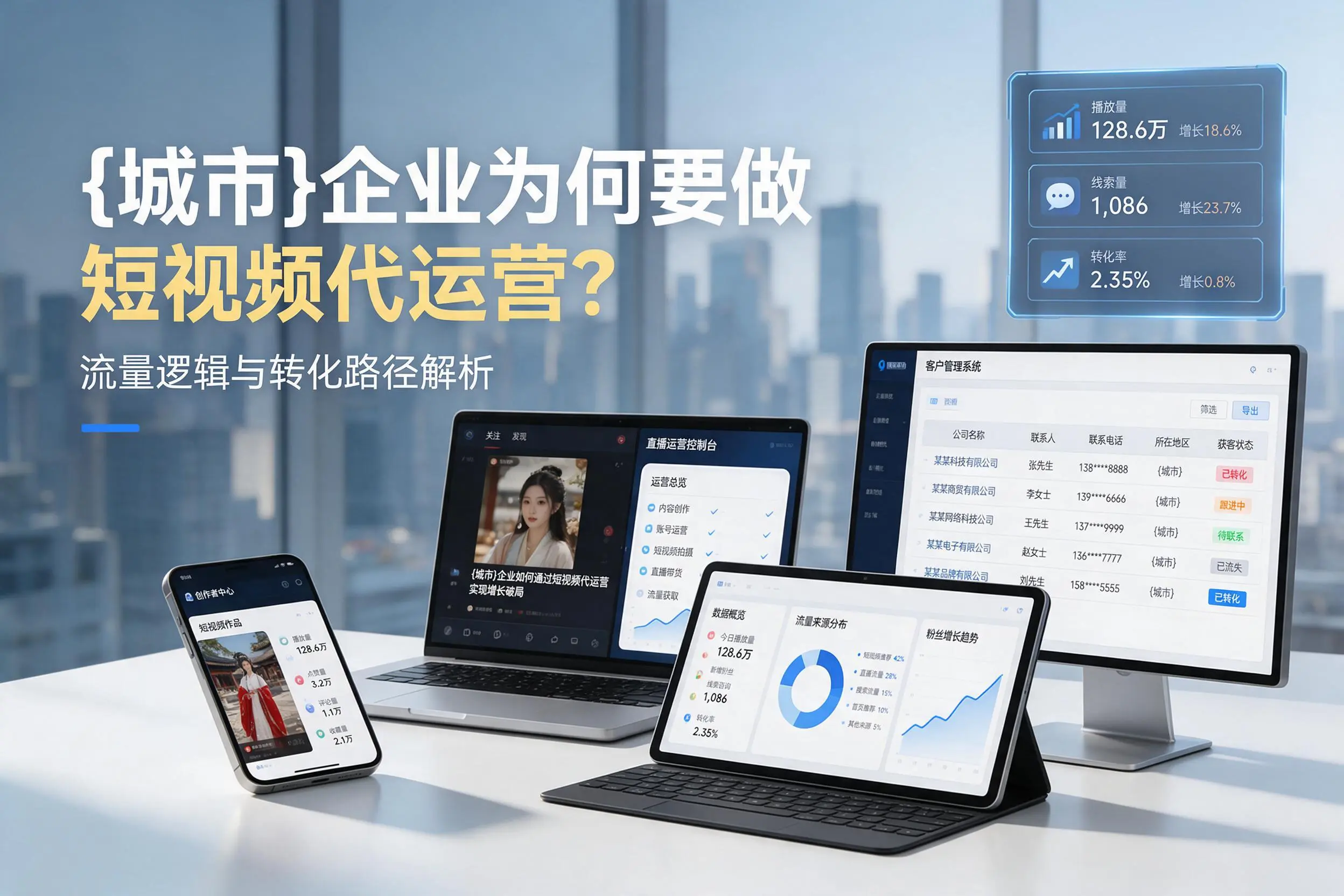 延安企业为何要做短视频代运营?流量逻辑与转化路径解析