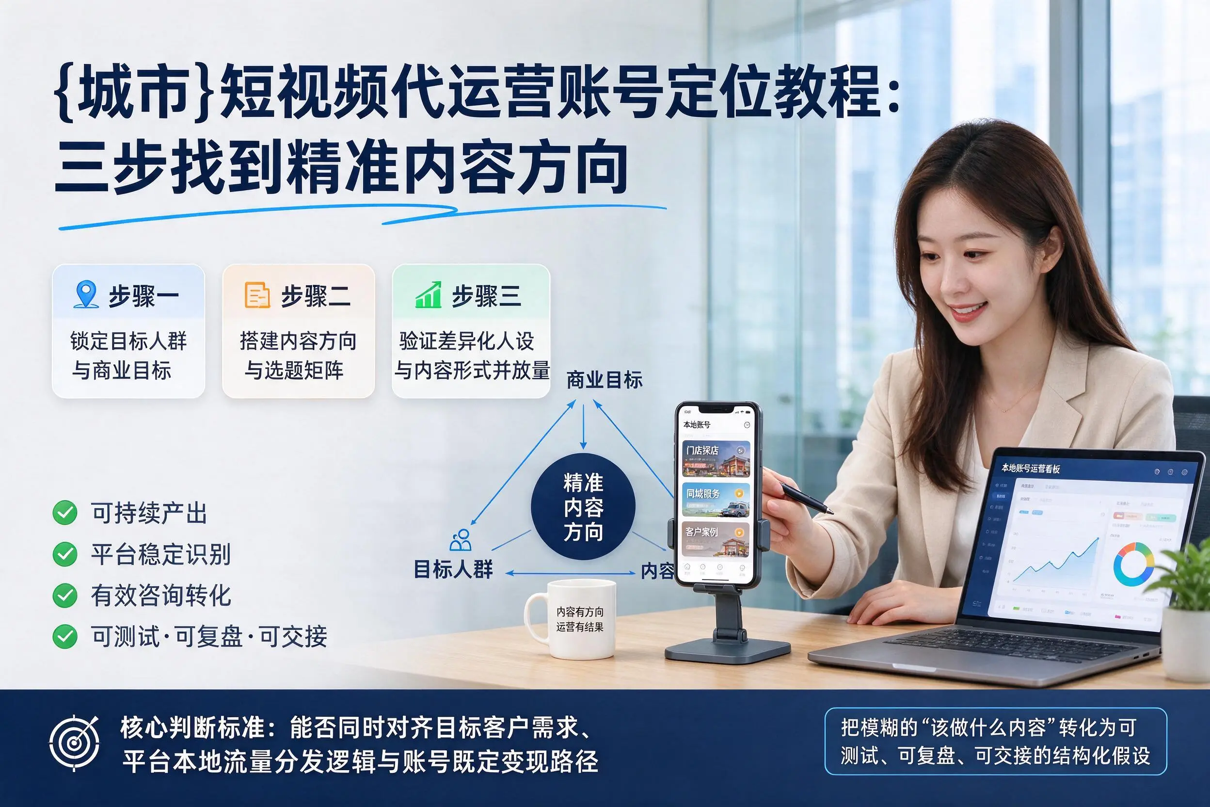 延安短视频代运营账号定位教程:三步找到精准内容方向