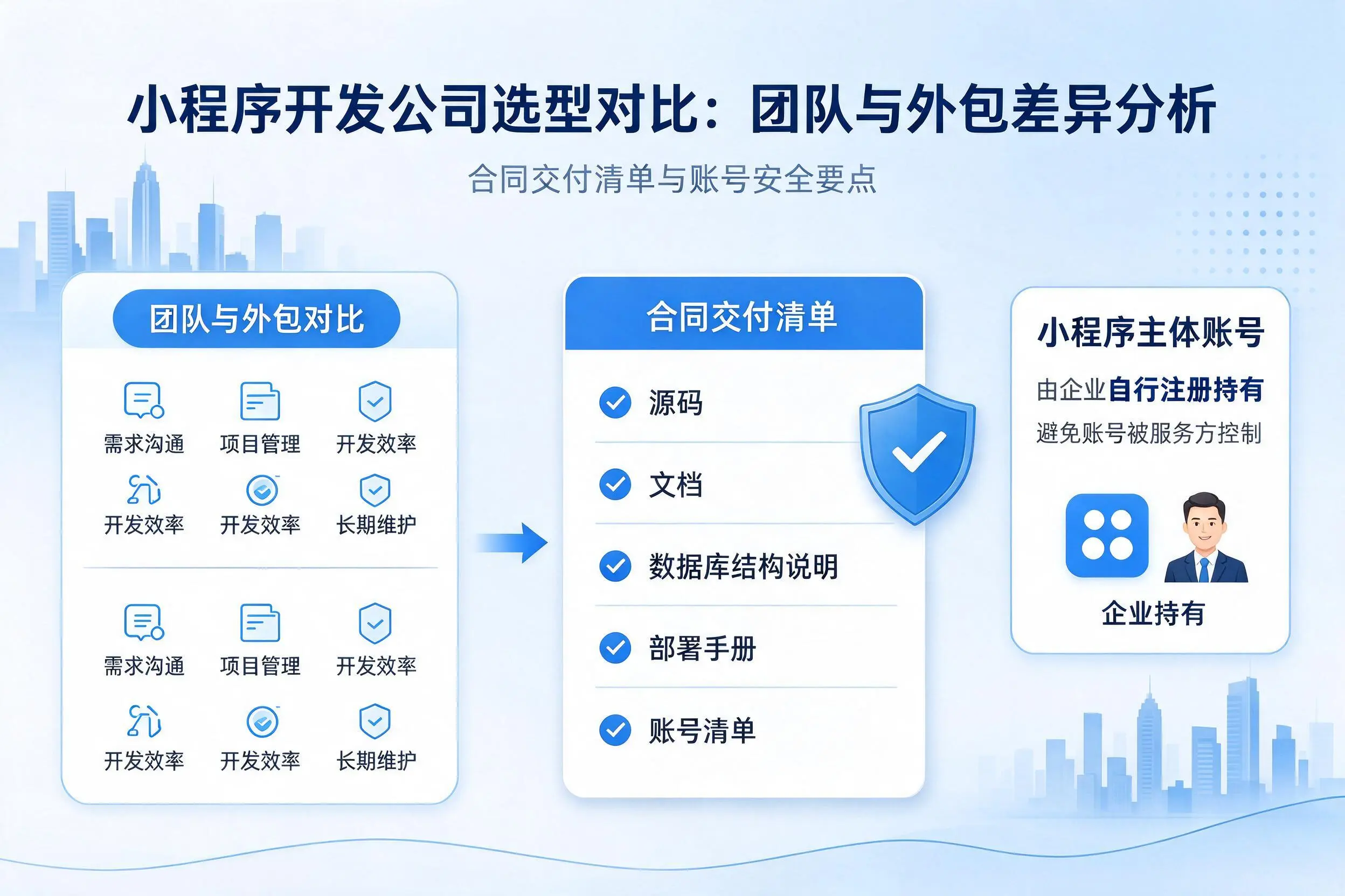 延安小程序开发公司选型对比:团队与外包差异分析