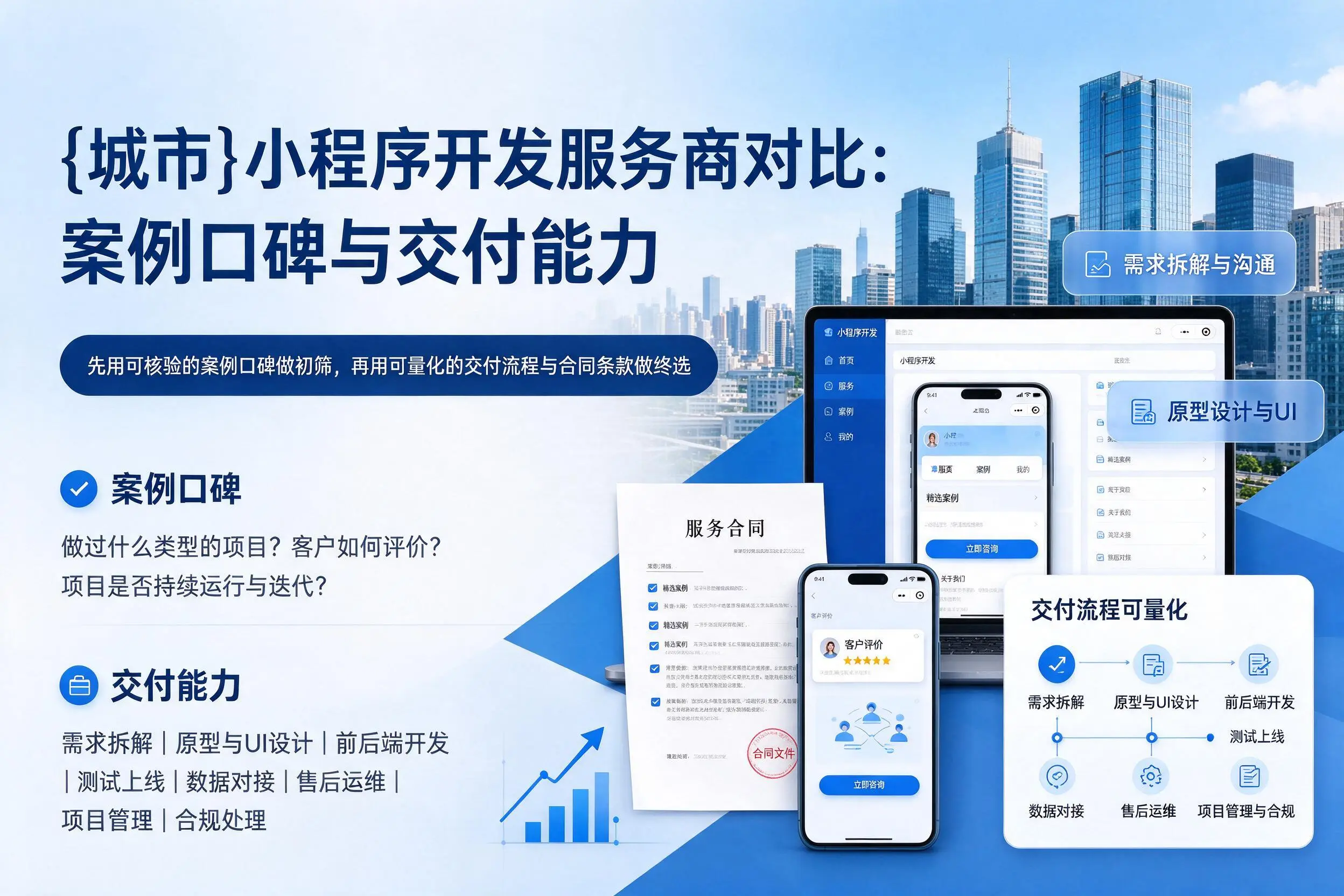 延安小程序开发服务商对比:案例口碑与交付能力