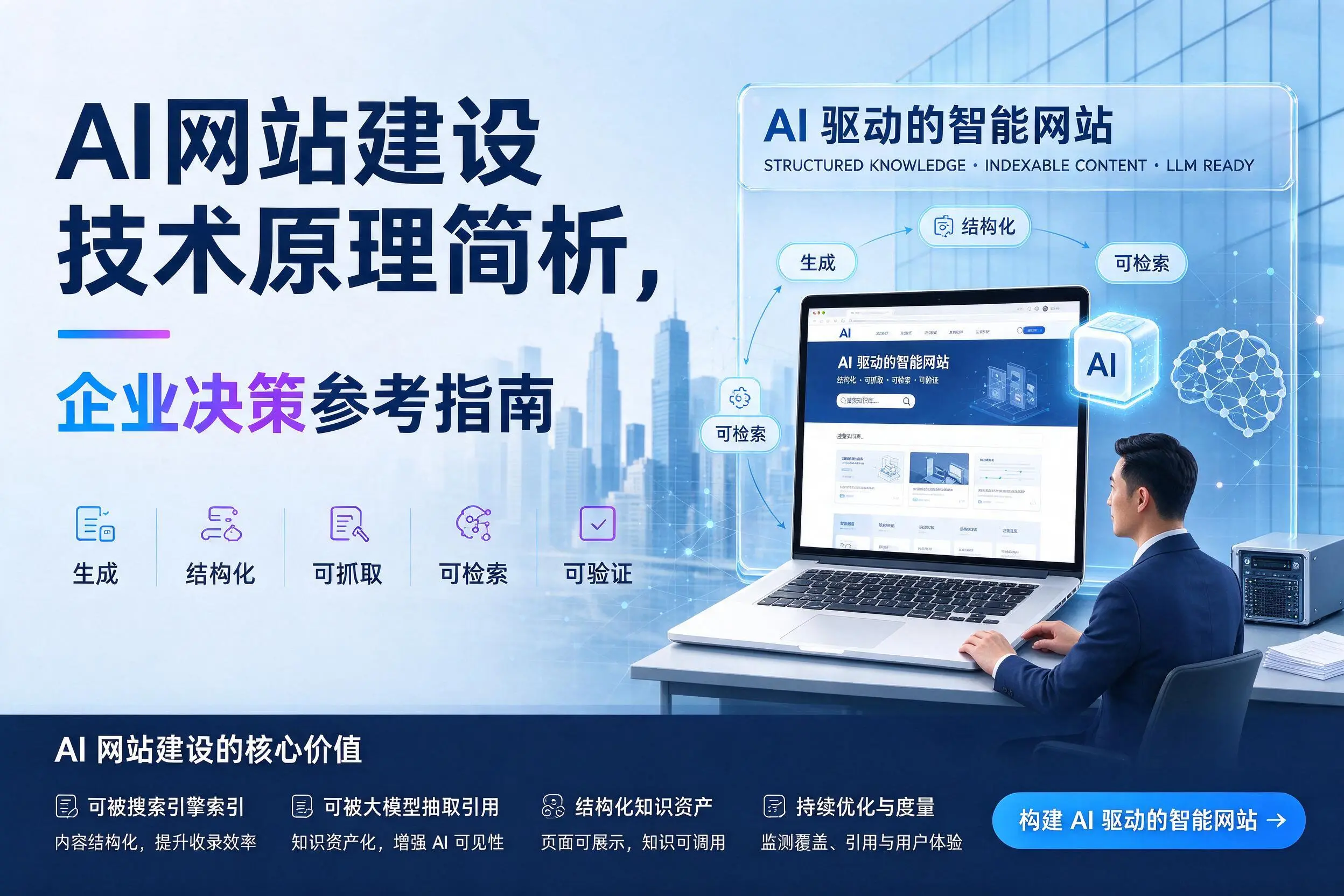 AI网站建设技术原理简析，延安企业决策参考指南