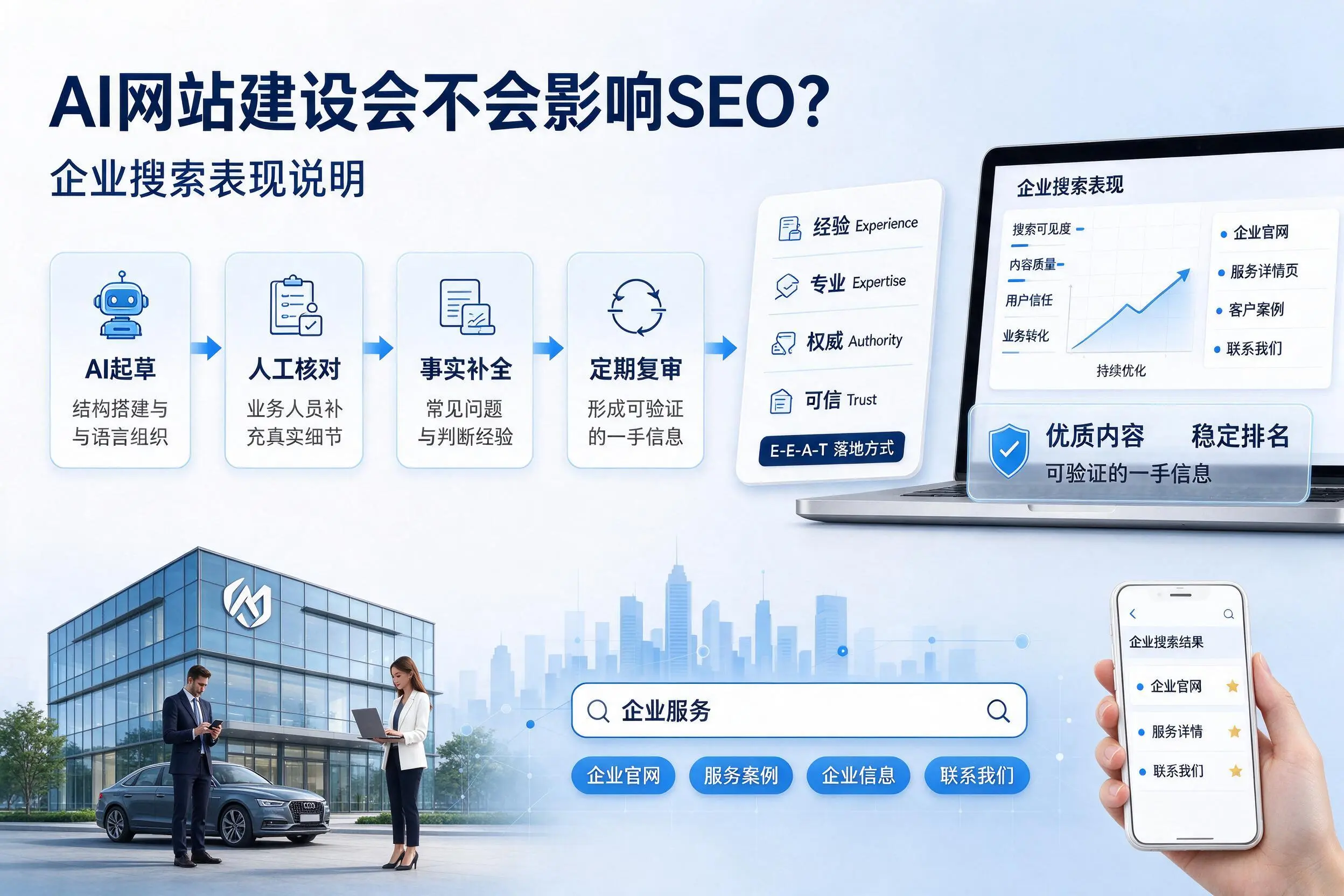 AI网站建设会不会影响SEO?延安企业搜索表现说明
