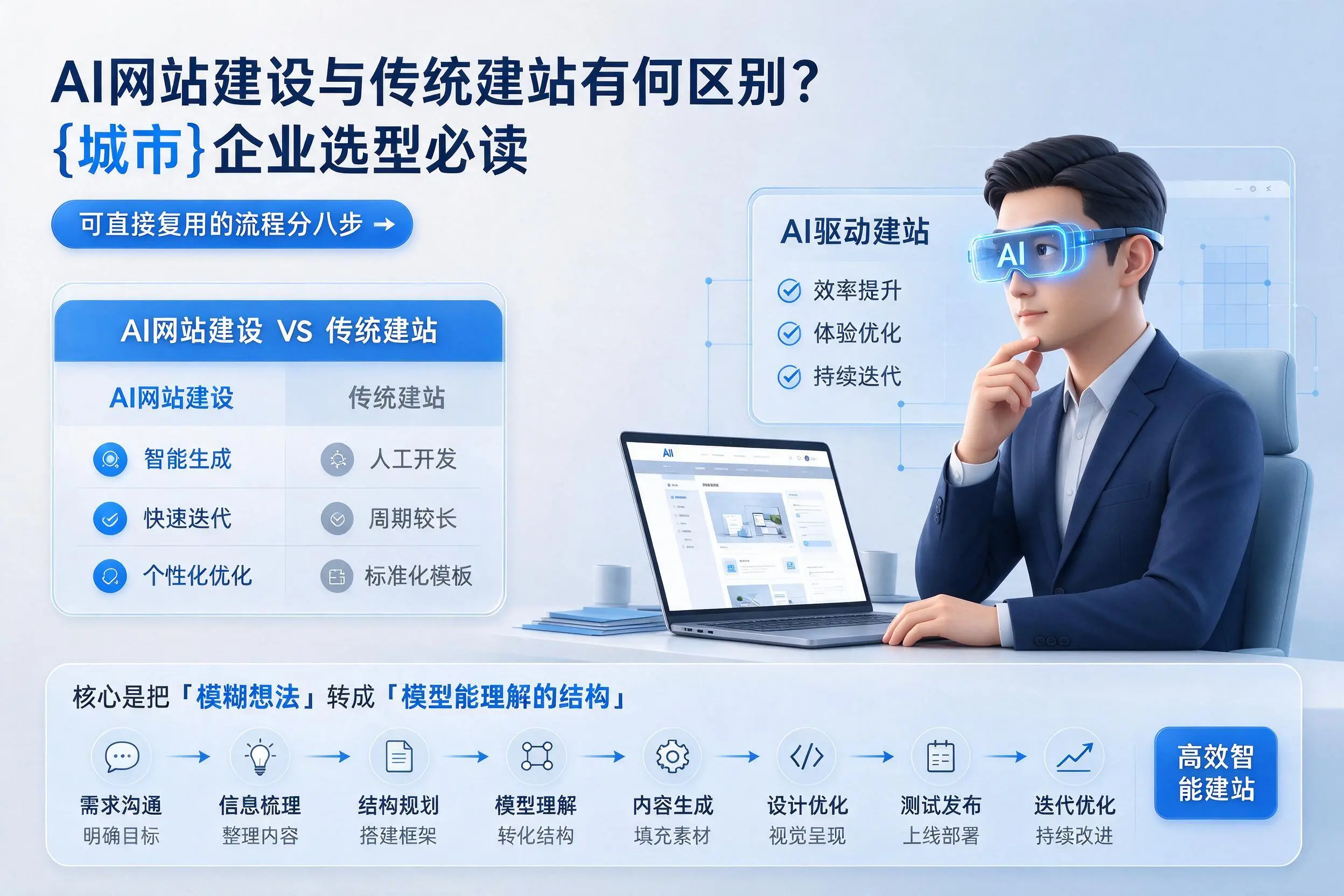 AI网站建设与传统建站有何区别？延安企业选型必读