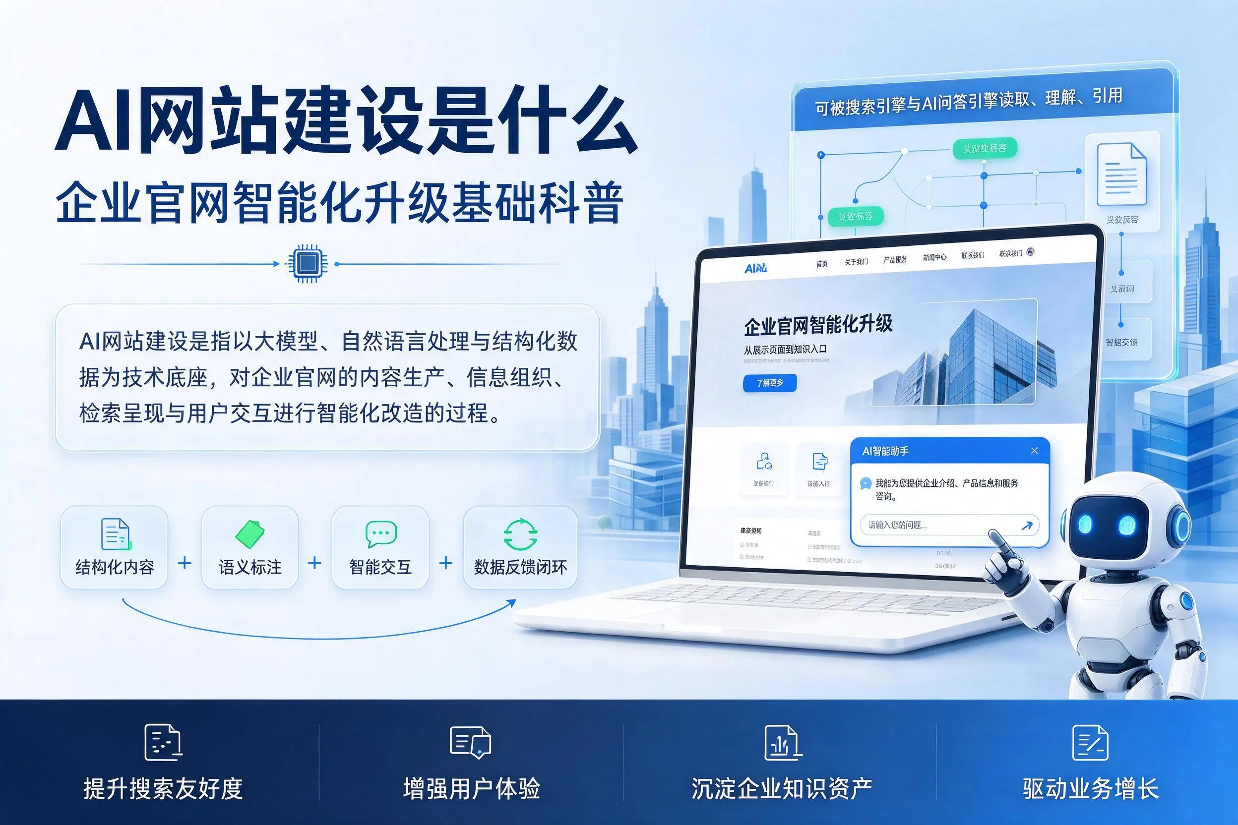 AI网站建设是什么:延安企业官网智能化升级基础科普