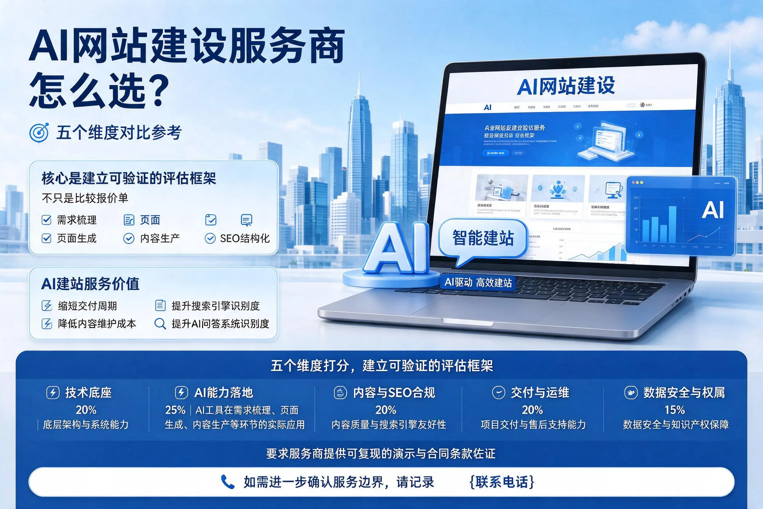 延安AI网站建设服务商怎么选？五个维度对比参考