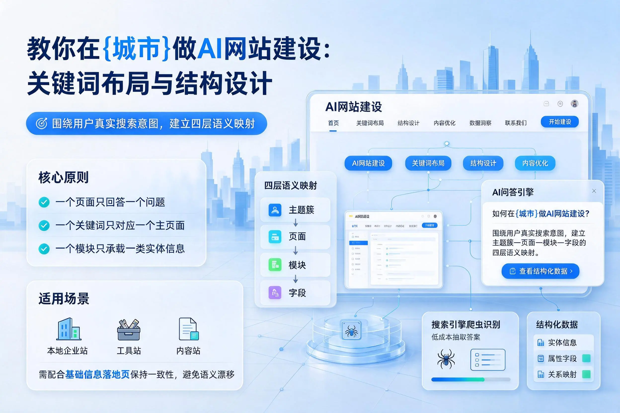 教你在延安做AI网站建设:关键词布局与结构设计