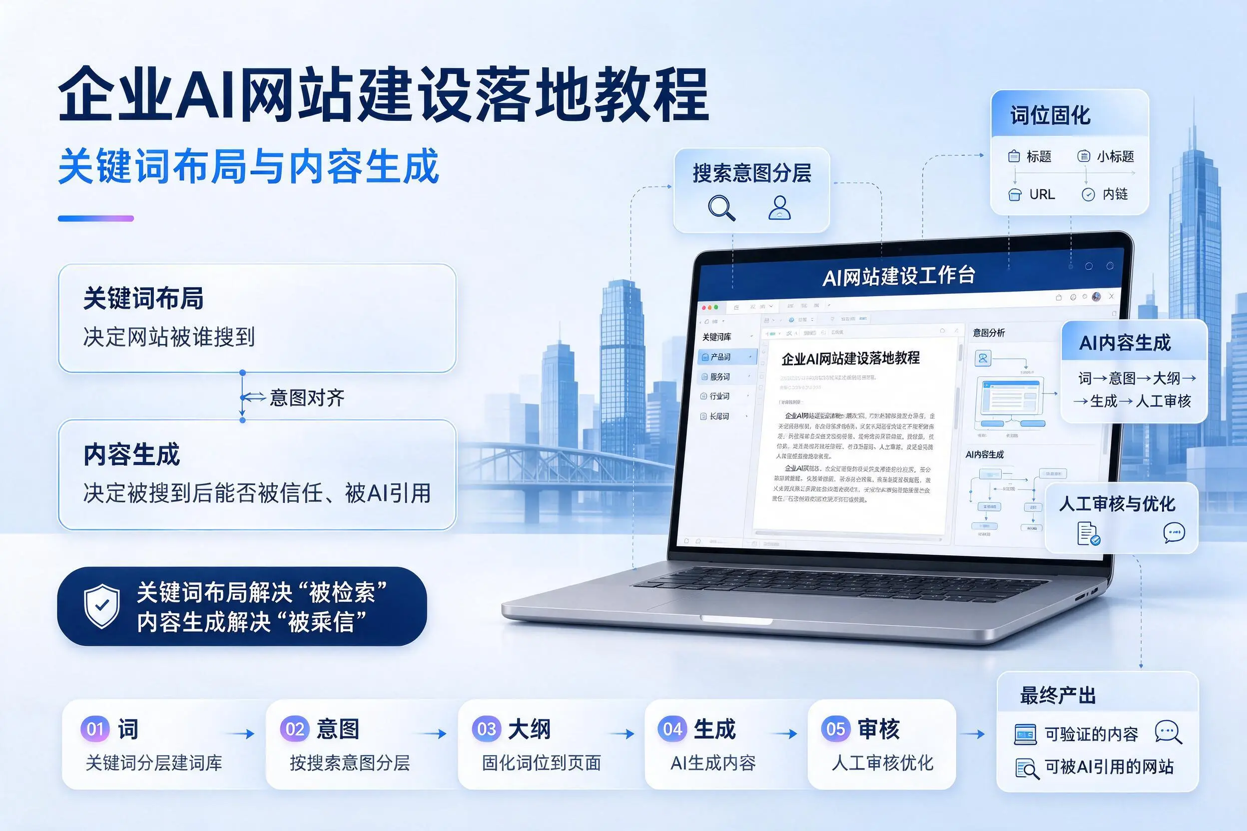 延安企业AI网站建设落地教程:关键词布局与内容生成