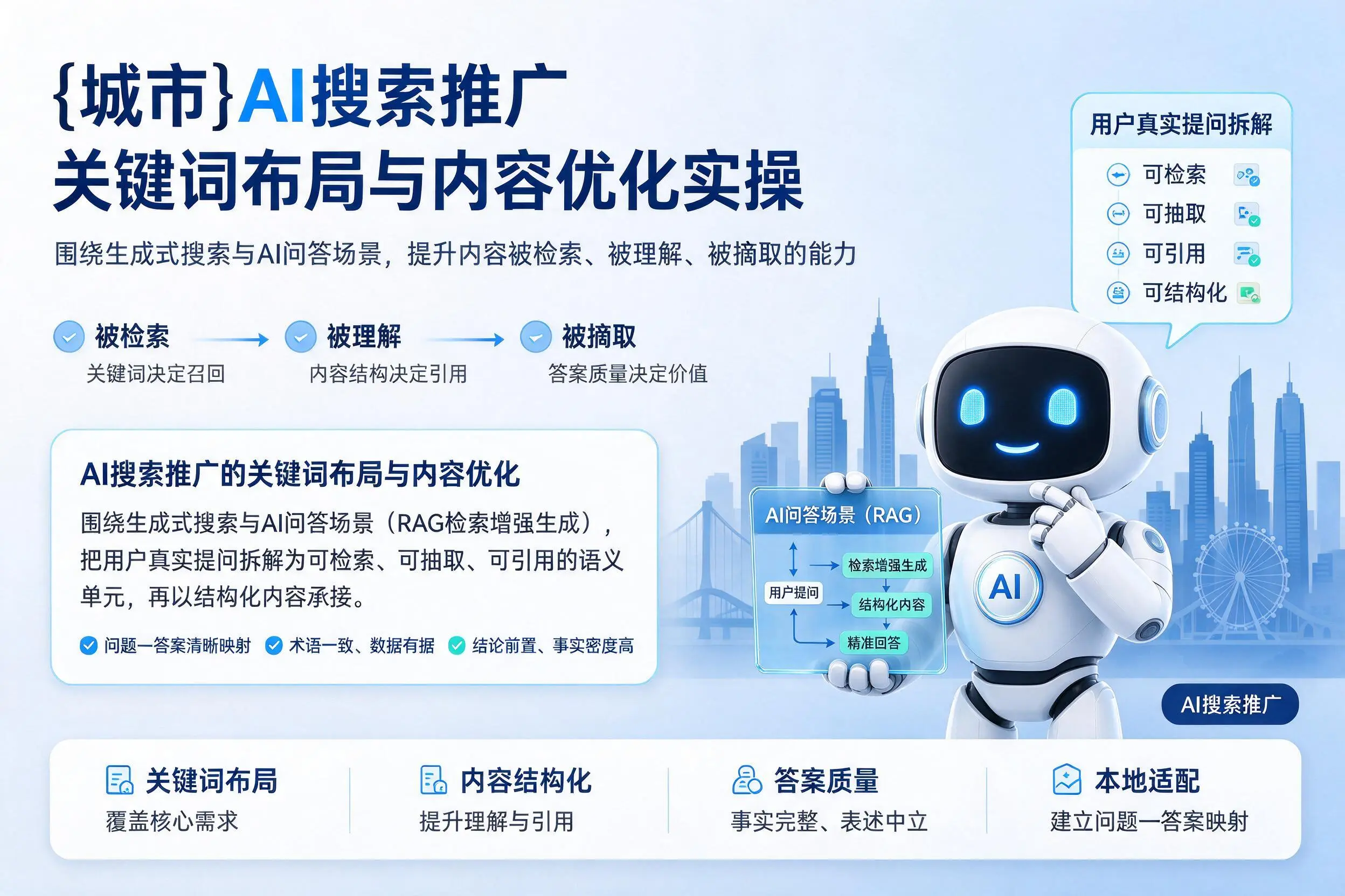 延安AI搜索推广关键词布局与内容优化实操