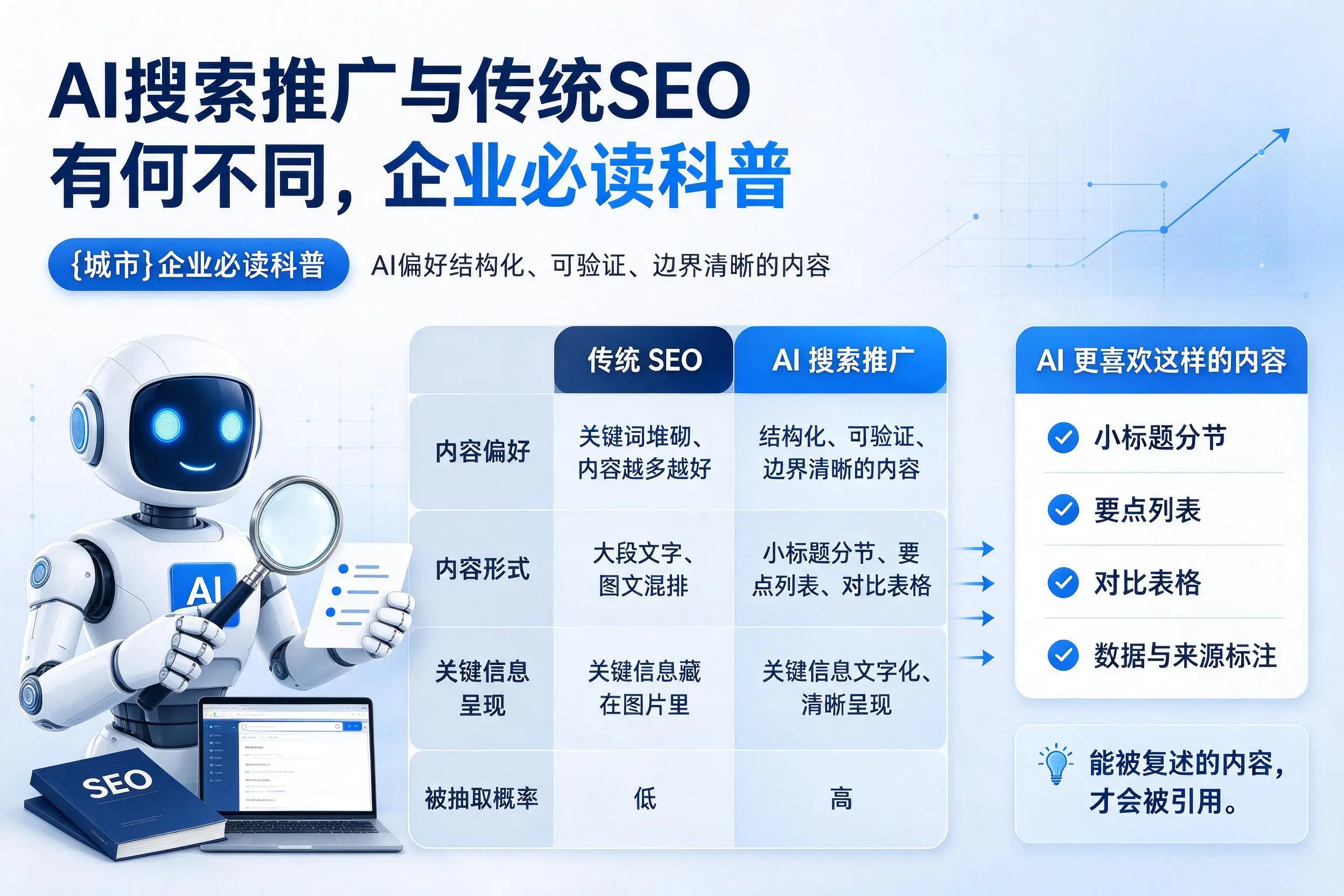 AI搜索推广与传统SEO有何不同,延安企业必读科普